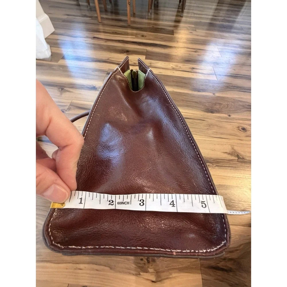 Vintage Franklin Covey Italian Leather Tote Bag Brown Work Organizer Purse - Picture 16 of 16